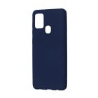 Чехол Original Soft Touch Case for Samsung A21s-2020/A217 Dark Blue