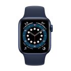 Apple Watch Series 6 GPS 40mm Blue Aluminum Case with Deep Navy Sport Band (MG143)