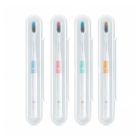 Набор зубных щеток Xiaomi DOCTOR·B Colors 4 шт (Bass method) + 4 футляра